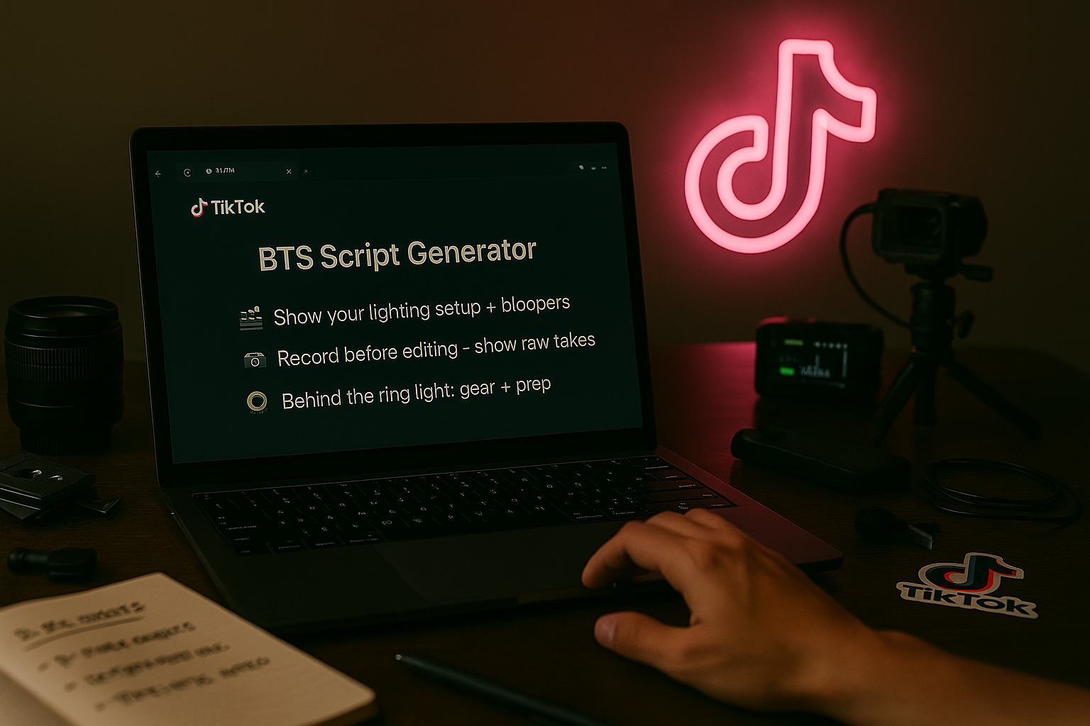 AI Prompts for TikTok Behind-the-Scenes