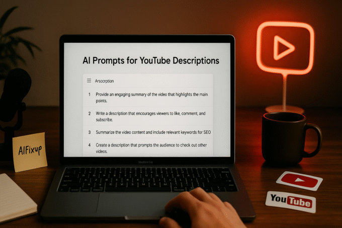 AI Prompts for YouTube Descriptions