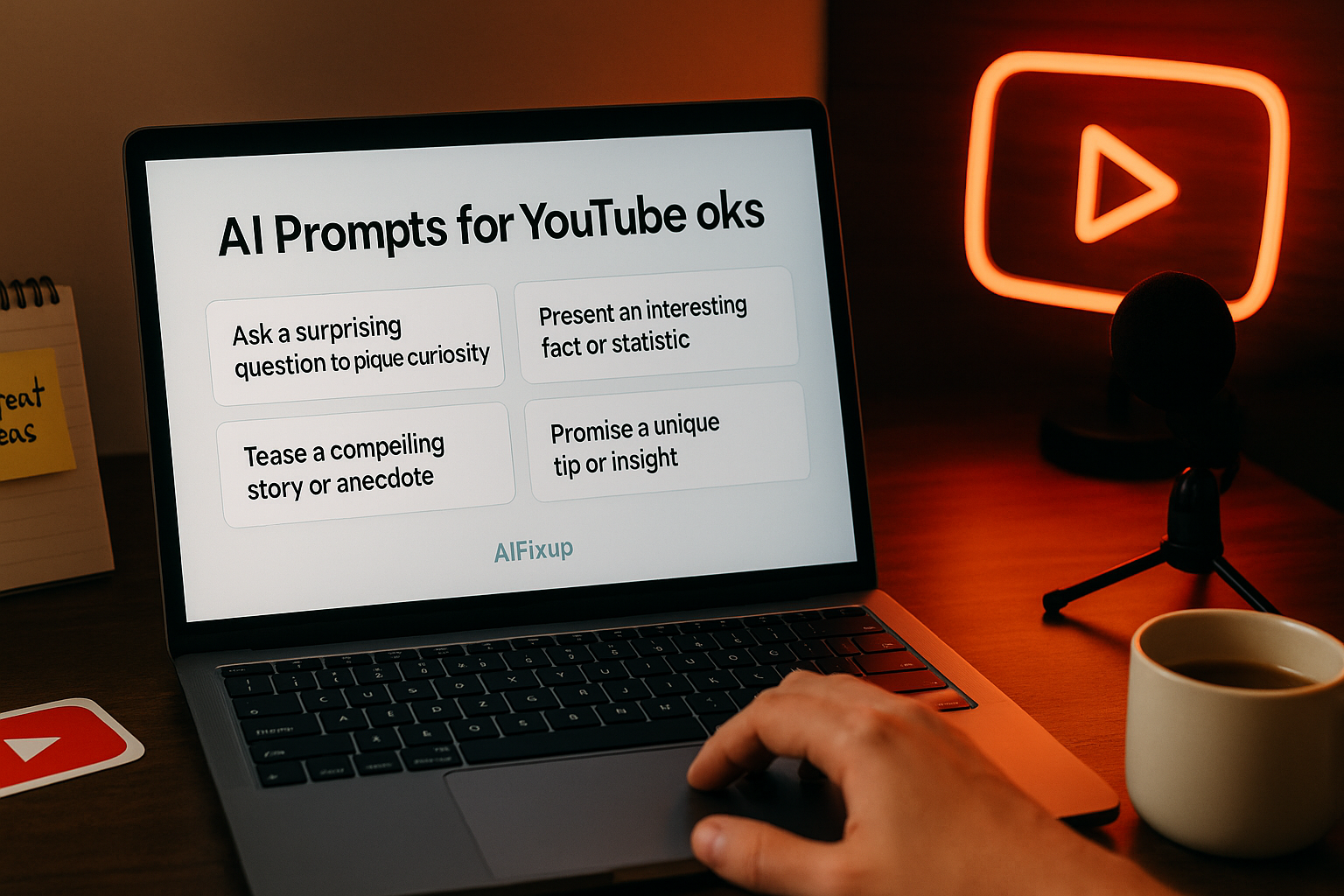 AI Prompts for YouTube Hooks