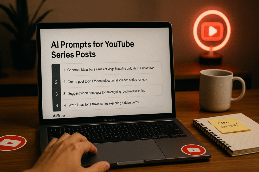 AI Prompts for YouTube Series Posts