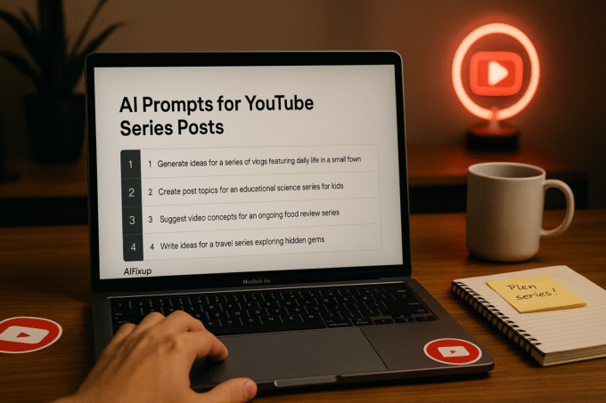 AI Prompts for YouTube Series Posts