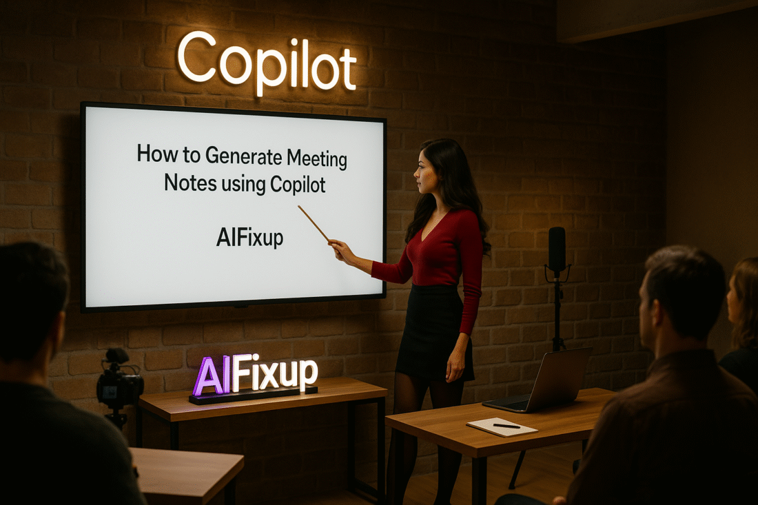 How to Generate Meeting Notes using Copilot