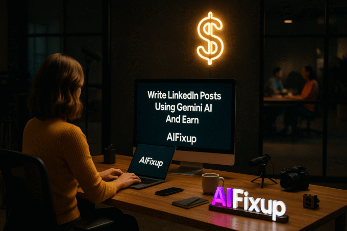 write-linkedin-posts-using-gemini-ai-and-earn
