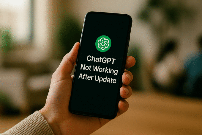 chatgpt not working after update