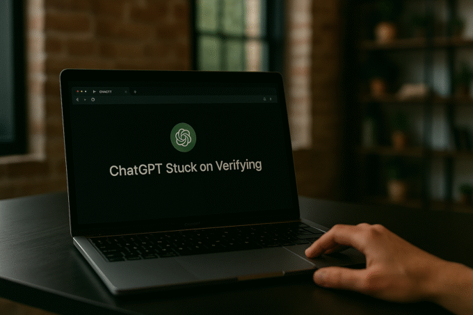 chatgpt stuck on verifying