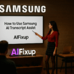 How to Use Samsung AI Transcript Assist