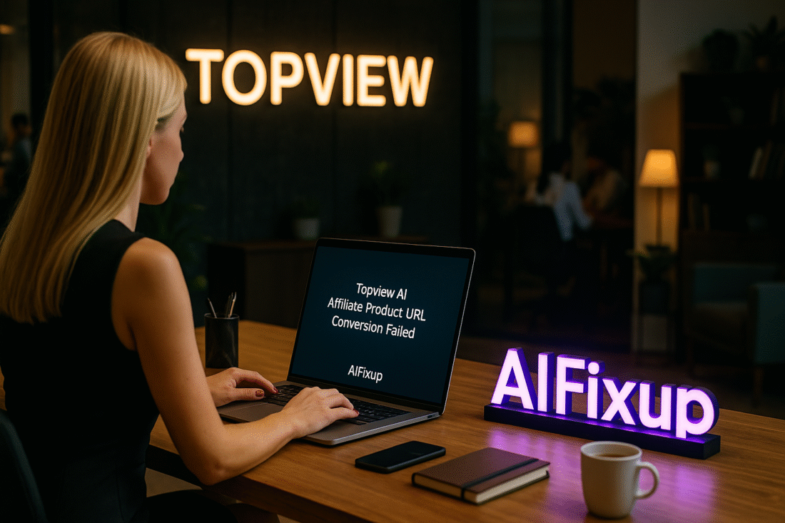 Topview AI Affiliate Product URL Conversion Failed