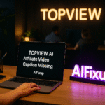 Topview AI Affiliate Video Caption Missing