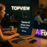 Topview AI Affiliate Video Export Error