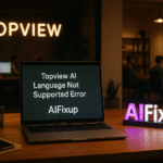 Topview AI Language Not Supported Error