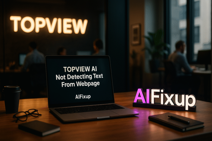 Topview AI Not Detecting Text From Webpage