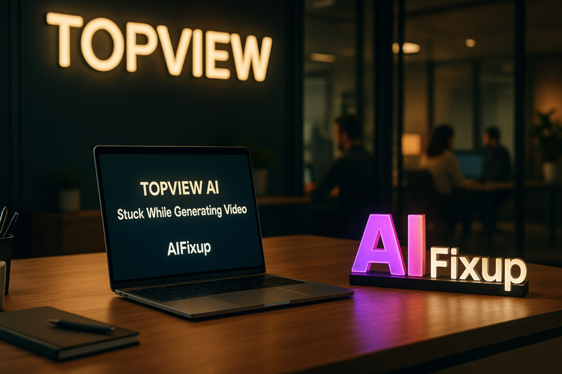Topview AI Stuck While Generating Video