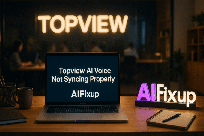 Topview AI Voice Not Syncing Properly